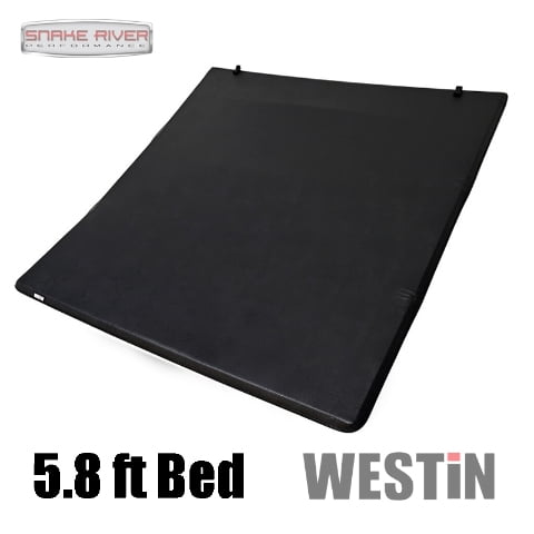 Westin 19-24 Chevrolet Silverado/GMC Sierra 1500 5ft. 10in. Bed Soft Tri-Fold Tonneau Cover - Black