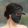 thumbnail image 2 of Women Anti UV Face Cover, UPF 50+ Summer Full Face Mask, Wide Brim Breathable Sunscreen Sports Face Covering, 2 of 6