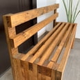 thumbnail image 3 of Banca de Jardín con Respaldo para Exterior o Interior para Tres o Dos personas, Estilo Vintage De Madera Durable. D4  Moderno, 3 of 9