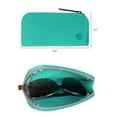 thumbnail image 3 of [5 PACK], JAVOedge Soft Zipper Felt Adult Reading Eyeglasses Storage Case for Men or Women with Microfiber Cloth, 3 of 7