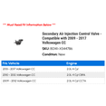 thumbnail image 2 of Secondary Air Injection Control Valve - Compatible with 2009 - 2017 Volkswagen CC 2010 2011 2012 2013 2014 2015 2016, 2 of 2