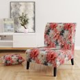 thumbnail image 2 of Designart « Coral Tranquility I » Fauteuil d'Appoint Rembourré à Motif de Corail Tropical - Fauteuil Tropical pour Chambre, 2 of 7
