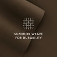 thumbnail image 6 of Noble Linens 4 Piece Solid Microfiber Bed Sheet Set, Chocolate, Full, 6 of 10