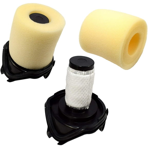 HQRP 2-pack Foam & Felt Filter Kit works with Shark FLEX DuoClean HV390 HV391 HV392 HV394Q Corded Ultra-Light Upright Vacuums, part 461FFJV390 Replacement