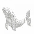 thumbnail image 2 of Varacek, Pam 12x12 White Modern Wood Framed Museum Art Print Titled - Creatures From The Deep 4, 2 of 4
