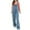Light Blue, variant on Women's Solid Color Buttoned Denim Jumpsuit Strapless Casual Overalls All Seasons