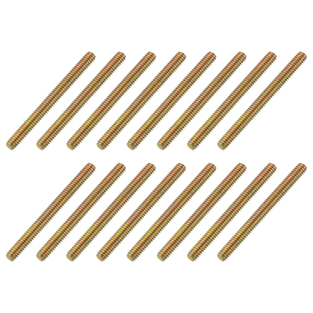 16 Pack Fully All Threaded Rod 1/4" Thread, 2-3/4" Length, Thread Screw