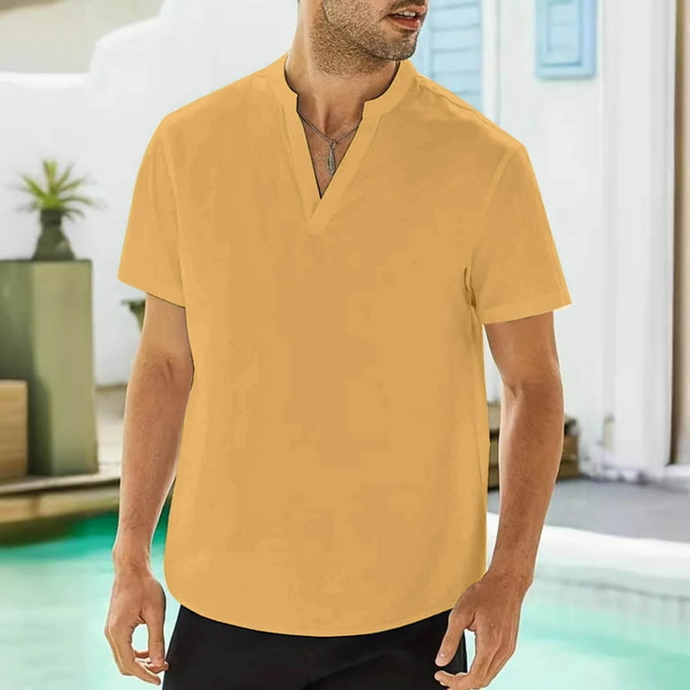 Mens Button Down Shirt Mens Shirts Large One Sleeve Bodysuit Leotard Men 90s  Button up Fitted Formal Dress Microfiber Tee Shirts for Men Tee Shirt  Valentines Day Bodysuit Pajama Big And Yellow