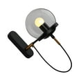 thumbnail image 3 of Bearachild Lámpara de pared Dormitorio Atmósferas Noche E27 Luz Decorativo Desmontable Pasillo Pasillo Iluminación de entrada con tornillos Iluminación y accesorios Negro Bearachild HA065820-02B, 3 of 6