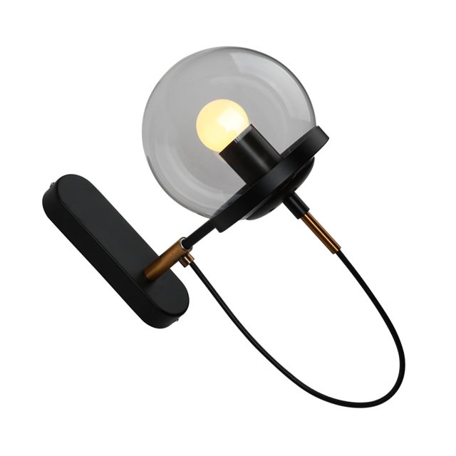Matsuzay Lámpara de pared Dormitorio Atmósferas Noche E27 Luz Decorativo Desmontable Pasillo Pasillo Iluminación de entrada con tornillos Iluminación y accesorios Negro Matsuzay HA065820-02B