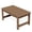 Brown, variant on SERWALL Outdoor Rectangle Coffee Table, 19.7" x 33.7" HDPE All Weather Patio Coffee Table, Gray