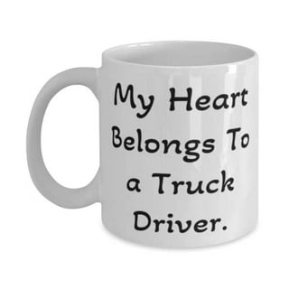 Inappropriate Truck driver Gifts, My Heart Belongs To a Truck Driver,  Reusable Shot Glass For Coworkers From Coworkers, Truck driver gift ideas,  Gifts
