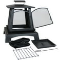 thumbnail image 6 of Sunnydaze Pagoda Style Steel with Black Finish Outdoor Fireplace - 32", 6 of 9