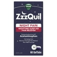 thumbnail image 2 of Vicks ZzzQuil Night Pain Sleep Aid Geltabs, Non-Habit Forming, Nighttime Pain Reliever, 60 Ct, 2 of 10