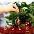 thumbnail image 4 of 24 Pcs Shatterproof Christmas Ball Ornaments, 6 Styles Glitter Vortex Design Plastic Tree Decorations, 2.4 Inch Hanging Balls for Indoor Outdoor Holiday Decor, 4 of 8