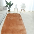 thumbnail image 6 of Fenull Thick Plush Carpet Khaki,Faux Rug for Bedroom Rug Shag Rug for Sofa Couch Seat Cushion Washable Fuzzy Runner Rug Thick Area Rug Floor Carpets for Bedside Living Room 1.6X5.9 Ft Rectangle, 6 of 7