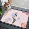 thumbnail image 3 of Area Rug 2x3ft Abstract Plant Mid Century Boho Style Area Rugs Washable Low Pile Floor Carpet for Bedroom, Morandi Color Abstract Geometric Non Slip Soft Rugs for Living Room Entryway Dining Room, 3 of 9