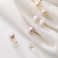 thumbnail image 4 of Pendientes de botón de plata s925 Love Lodge, pendientes de botón de perla fresca de estilo coreano para mujer, perforación de oreja simple, pequeños y delicados G3079, 4 of 5
