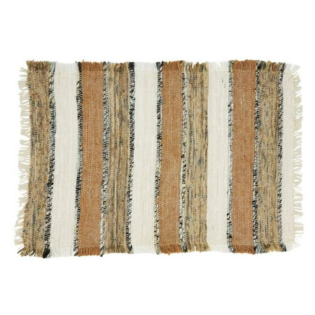 

Saro Lifestyle 2827.N1420B Striped Cotton Placemats Natural - Set of 4