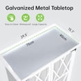 thumbnail image 4 of Potting Bench Outdoor Cabinet with Metal Tabletop, Wooden Storage Cabinets Weatherproof for Outside, Planting Work Benches with Adjustable Shelf, Doors for Garden Patio Lawn, 4 of 7