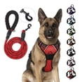 thumbnail image 2 of Arnés para perros de servicio con clip frontal, resistente, reflectante, asa de fácil control para pasear perros grandes, fácil de controlar para perros pequeños y medianos, 2 of 5