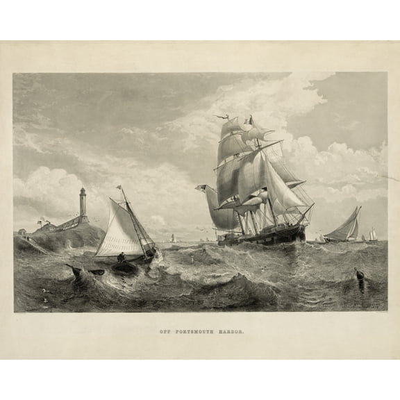 Print: Off Portsmouth Harbor