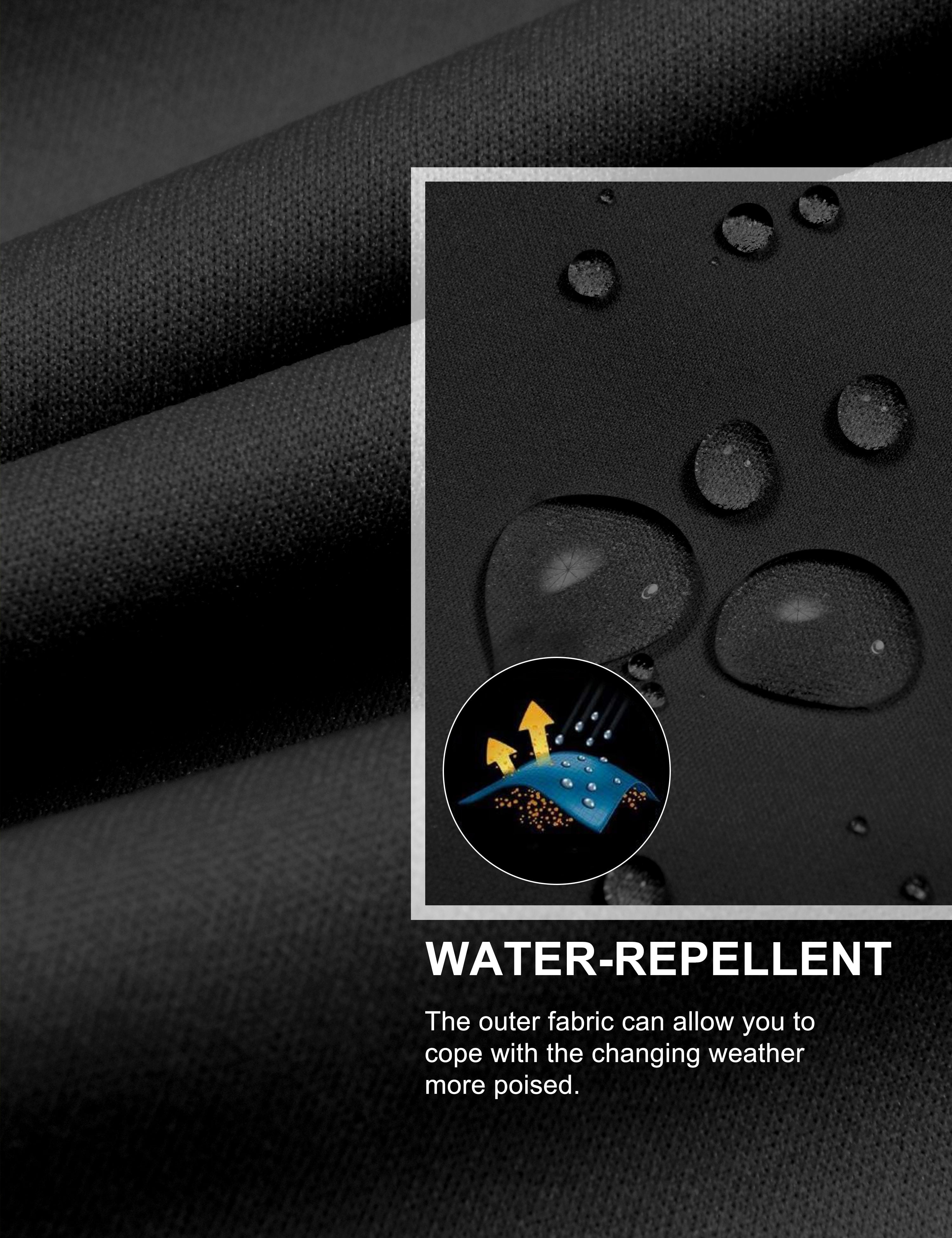 Little Donkey Andy Men's Water-resistant Outerwear Vests, Stretch Windproof Vest for Cycling, Running, Golf (Black S)