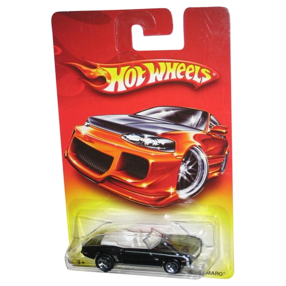 Hot Wheels '69 Camaro Convertible (2006) Mattel Black Toy Car