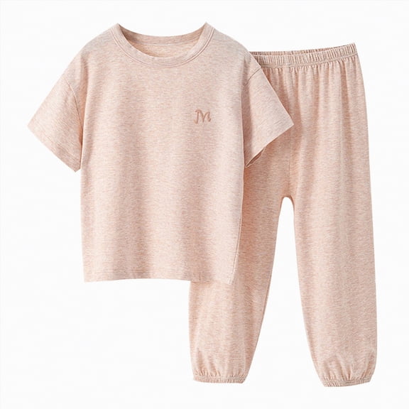 Ccpelsie Toddler Baby Girl Clothes Summer Outfits Set Short Sleeve T-Shirt Casual Shorts 2Pcs Girl Clothing(Khaki,8-9 Years)