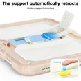 thumbnail image 3 of for iPad (A16)11th /10th Generation 11/10.9 inch 2025/2022 Case, 3in1 Heavy Duty Shockproof Tablet Case with Stand, Shoulder Strap, Cream Rose Gold, 3 of 7