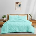 thumbnail image 6 of Peace Nest - Pinch Pleat All Seasons Down Alternative Comforter Set, Multiple Colors, 6 of 10