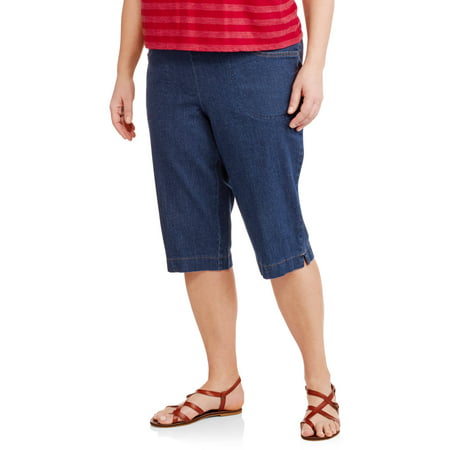 Just My Size Women's Plus-Size 2 pocket Pull-On Capri - Walmart.com
