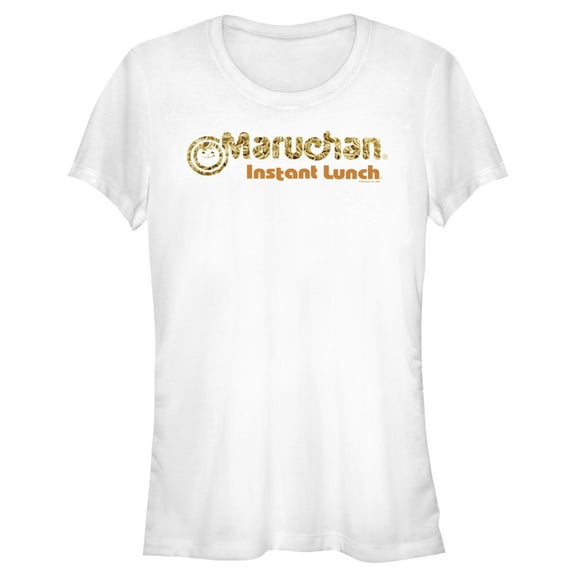 Junior's Maruchan Instant Lunch Logo Noodle Fill  Graphic Tee White Large