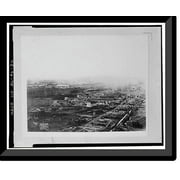 Historic Framed Print, United States Nitrate Plant No. 2, Reservation Road, Muscle Shoals, Muscle Shoals, Colbert County, AL - 36, 17-7/8" x 21-7/8"