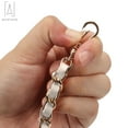 thumbnail image 5 of Gustave Replacement Purse Chain Strap Handle Shoulder Crossbody Handbag Bag Metal Leather 120cm/45inch Strap -White, 5 of 11