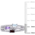 thumbnail image 2 of Everly Women's Topaz and Amethyst Garnet Sterling Silver Ring, 2 of 8