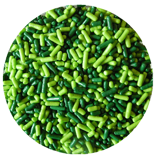 Sprinkle Deco® Green Grass Cake Pop Cookie Cupcake Cakes Semi-Sweet Edible Confetti Decorations Sprinkles Desert Jimmies Toppers