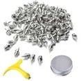 thumbnail image 1 of MYG 48 Pcs Pointes de Piste et de Cross-Country en Acier Inoxydable 1/4 Pouces, Pointes en Acier Pointes de Chaussures de Remplacement avec Clé à Pointes, Pointes de Remplacement pour Chaussures de Course Courtes de Sprint, 1 of 9