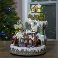 thumbnail image 2 of Northlight 17" LED Lighted and Animated Christmas Village with Moving Train, 2 of 5