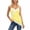 Yellow, variant on Silk Lace Trim Camisole Tops for Women Satin Asymmetrical Tank Top Backless Lace Patchwork Cami Going Out