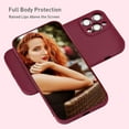thumbnail image 3 of Silicone Case for iPhone 14 Pro 6.1 inch, Slim Liquid Silicone Case Shockproof Full Body Protection Phone Case with Anti-Scratch Microfiber Ultra Slim Soft Bumper Cover - Wein Red, 3 of 16