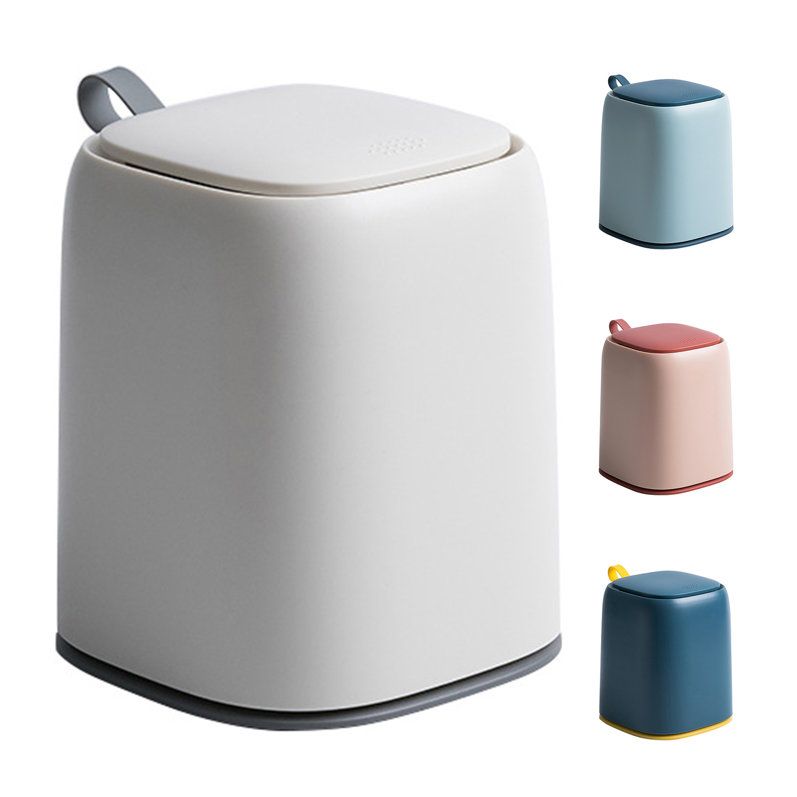 Dream Lifestyle Trash Can,Snap Button that Turns On and Off Table Top