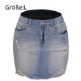 thumbnail image 1 of Faldas de verano para mujer, faldas vaqueras, minifaldas ajustadas, 1 of 6