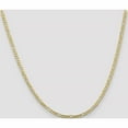 thumbnail image 3 of 10K Yellow Gold 3mm Concave Figaro Chain (20 X 3) Made In South Africa 10fg080-20, 3 of 6