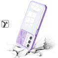 thumbnail image 7 of Designed for Motorola Moto G Stylus 5G 2024 Hybrid Cases with Sliding Camera Cover Transparent Back Slim Shockproof Bumper TPU Protective Phone Case Cover [Purple], 7 of 7