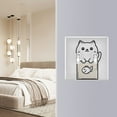 thumbnail image 4 of Yayeee Toggle Light Switch Wall Plate 2-Gang 4.56"x4.48" Decorative Outlet Cover, Beige Chubby Cat, 4 of 7