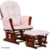 Customize - Storkcraft Glider and Ottoman, Cognac Finish