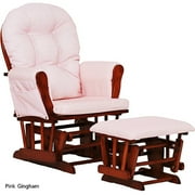 Customize - Storkcraft Glider and Ottoman, Cognac Finish