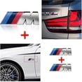 thumbnail image 2 of 3pcs Replacement Parts For X2 Bmw M Sport Emblem Chrome Sticker For All Bmw Models Side Fender Emblem, 2 of 5