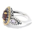 thumbnail image 2 of 925 Sterling Silver Pink Amethyst,Red Garnet Ring, 2 of 5